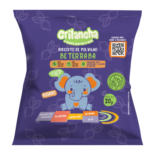 Biscoito de polvilho - Beterraba 20g