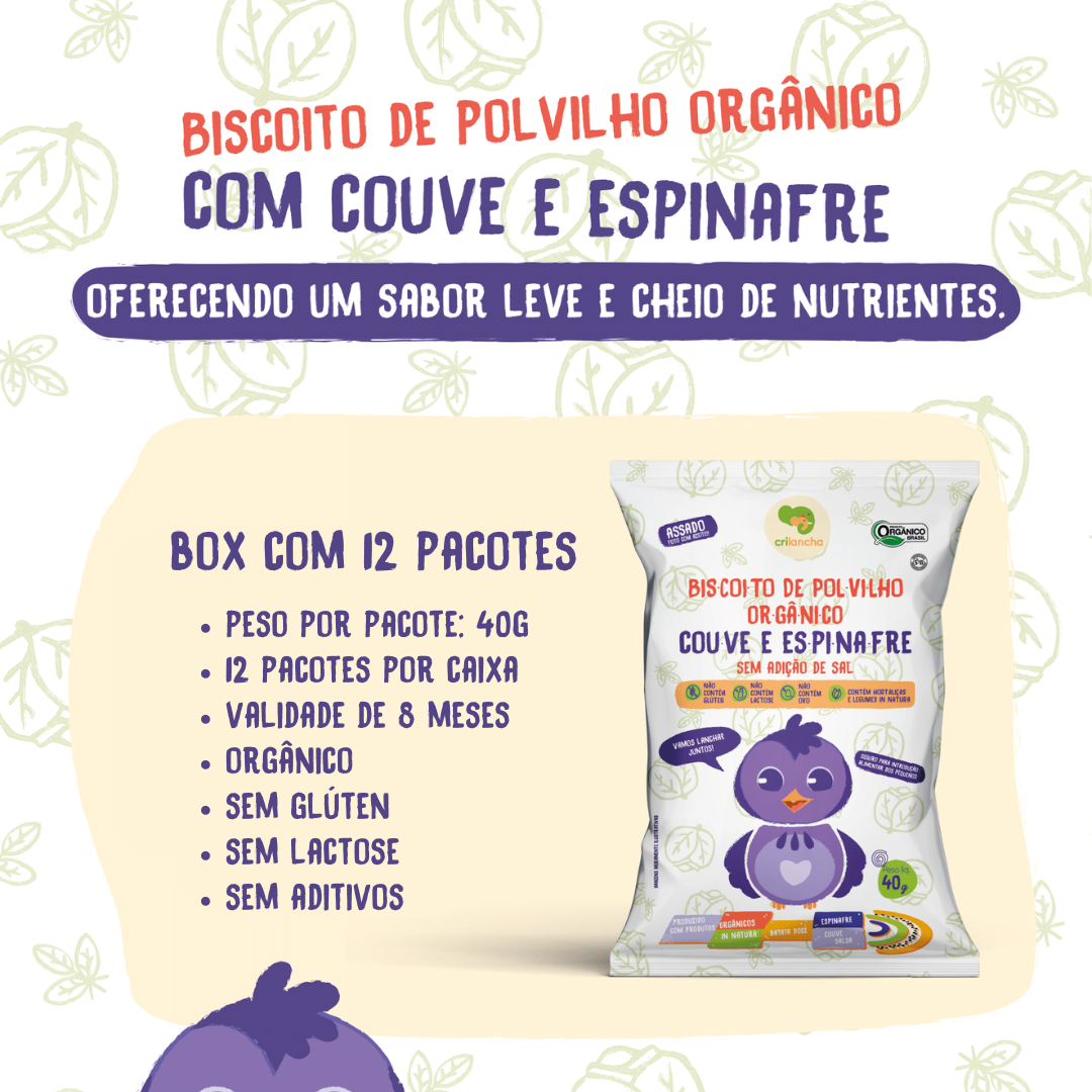 Box Baby (Sem sal) - sabor Couve e espinafre 40g